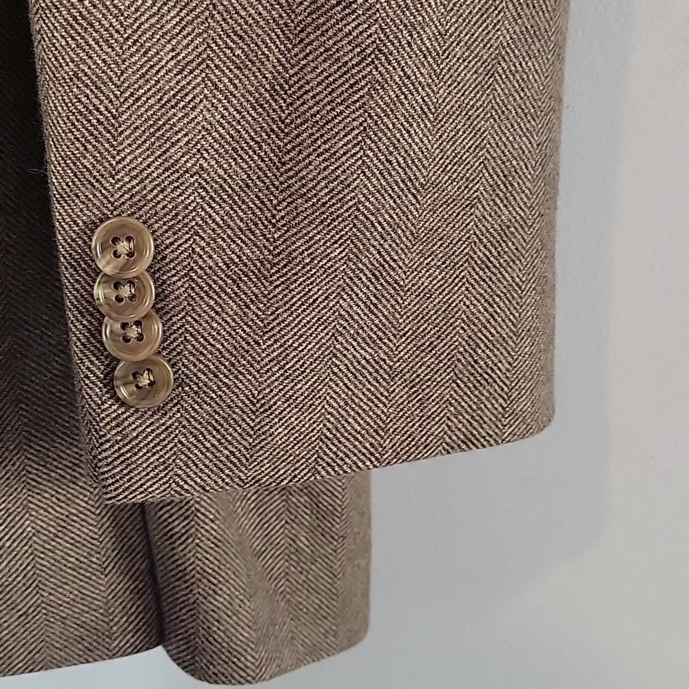 Michael Kors brown wool cashmere sport coat men's 48L